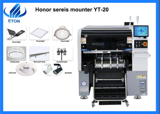 Hoge snelheid SMD Mounter Min 0201 - 40 * 40 mm Pick and Place-machine met dubbele modulekop