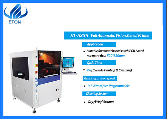 Volledige Automatische de drukmachine van PCB van Rigid van de Stencilprinter voor soldeerseldeeg en rode lijm