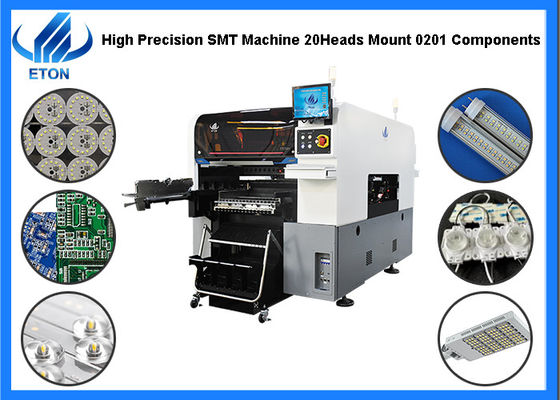 Hoge Precisie LEIDENE Boloogst en Plaatsmachine 98000CPH voor 0201 Componenten