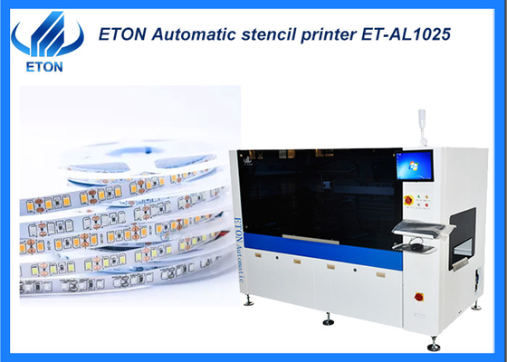 Twee onafhankelijke gemotoriseerde drukkoppen 100m LED strip roll to roll Auto Stencil Printer