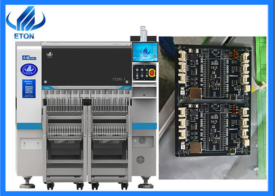Aanpasbare snelheid SMT Pick and Place Machine 20 Spindels Dual Gantry Modular IC Tray Compatibel
