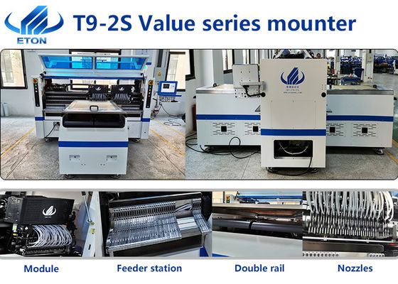 Van de de Oogstplaats van SIRA Double Rail SMT Machine Vier de Hoofden van de Groepenplaatsing 136 Voederposten