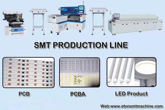 HT-E8S-1200 SMT-montage-machine: 0,5-5 mm PCB, 45000CPH, Vision+Mark Correction