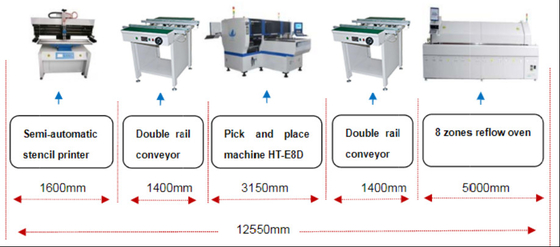 CE SMT Pick And Place Machine Multifunctionele 24 montagehoofden