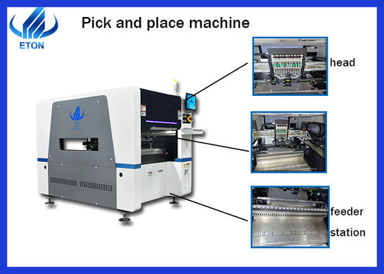 De vertoning van de correctie10pcs hoofden van het hoge precisieteken smt plukt en plaatst machine