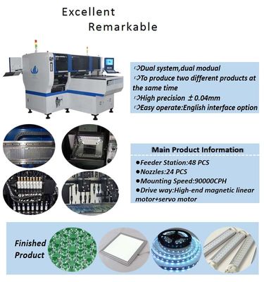9000CPH automatische de Oogst en de Plaatsmachine8kw 0.04mm Precisie van SMT